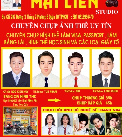 CHỤP ẢNH THẺ MAI LIÊN